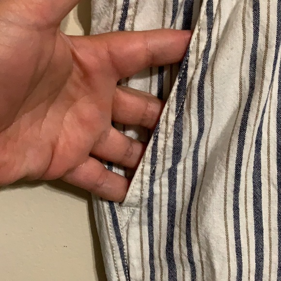 Linen Blue and White Pant 14 - Picture 2 of 6